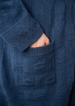 Discount Gudrun Sjödén Langstrickjacke „Capella“ aus Lammwolle indigo