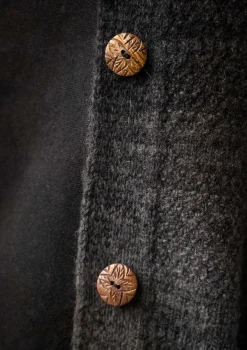 Online Gudrun Sjödén Langstrickjacke „Eckerö“ aus Space-Dye-Wolle schwarz