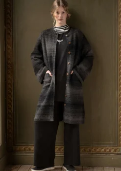 Flash Sale Gudrun Sjödén Langstrickjacke „Eckerö“ aus Space-Dye-Wolle schwarz