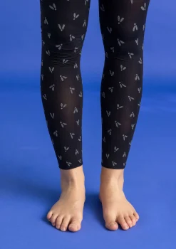 New Gudrun Sjödén Leggings „Fjät“ aus Recycling-Polyamid leinenblau