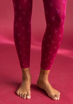 Fashion Gudrun Sjödén Leggings „Fjät“ aus Recycling-Polyamid leinenblau