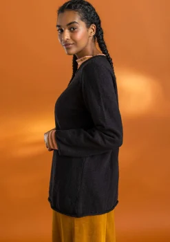 Shop Gudrun Sjödén Lieblingspullover aus Bio-Baumwolle rost-dunkellilie
