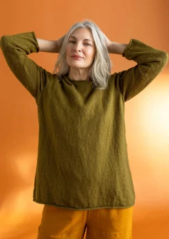 Shop Gudrun Sjödén Lieblingspullover aus Bio-Baumwolle rost-dunkellilie