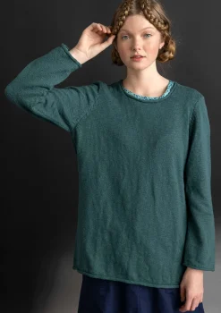 Sale Gudrun Sjödén Lieblingspullover aus Bio-Baumwolle rost-dunkellilie