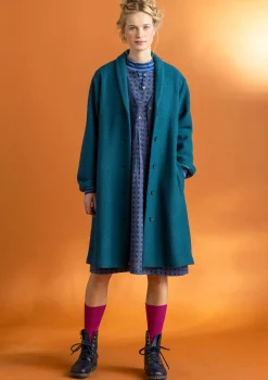 Cheap Gudrun Sjödén Mantel aus Wollgemisch schwarz