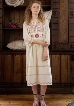 Discount Gudrun Sjödén Nachthemd „Twinkle“ aus Bio-Baumwolle meeresblau