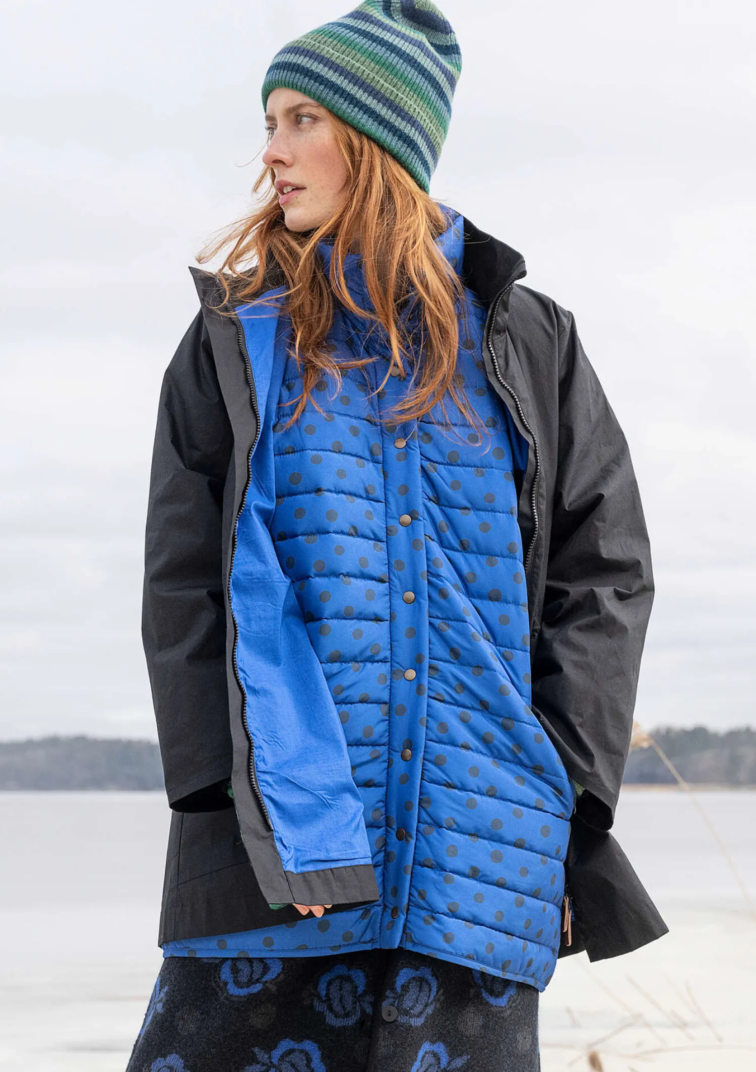 New Gudrun Sjödén Parka „Lucy“ aus Bio-Baumwollgewebe schwarz