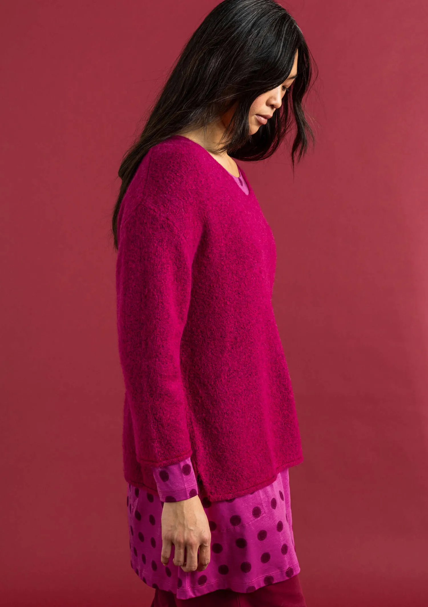 Best Sale Gudrun Sjödén Pullover aus Alpakagemisch alpenveilchen-melange
