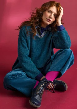 Best Sale Gudrun Sjödén Pullover aus Alpakagemisch alpenveilchen-melange