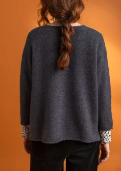 Best Gudrun Sjödén Pullover aus Alpakagemisch dunkelaschgrau-melange