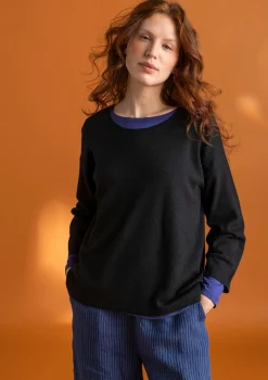 Store Gudrun Sjödén Pullover aus Bio-Wolle veilchen