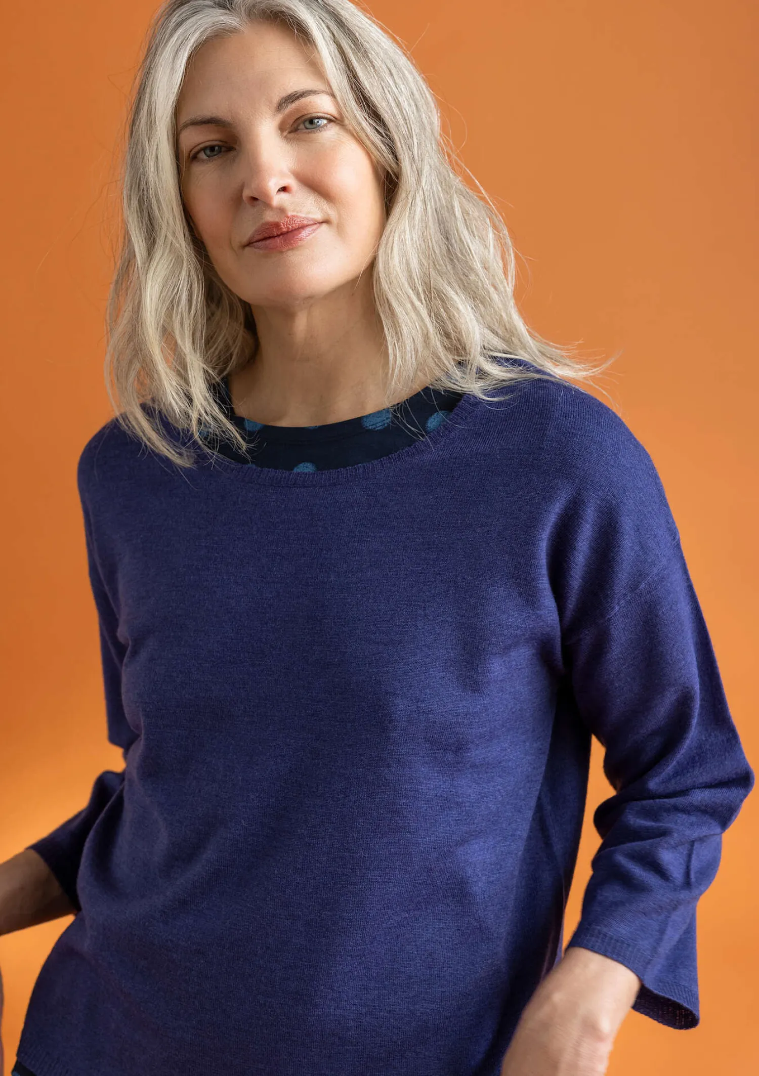 Store Gudrun Sjödén Pullover aus Bio-Wolle malachit