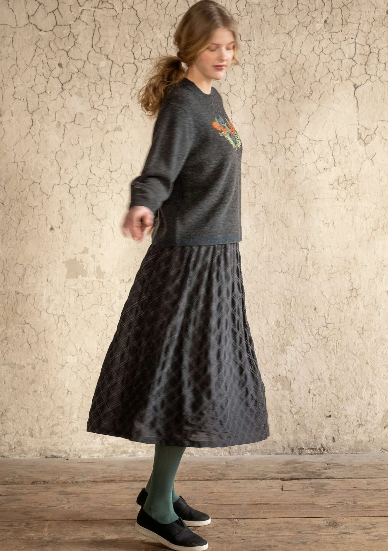 Clearance Gudrun Sjödén Pullover „Emelia“ aus Recycling-Wolle dunkelpetrol