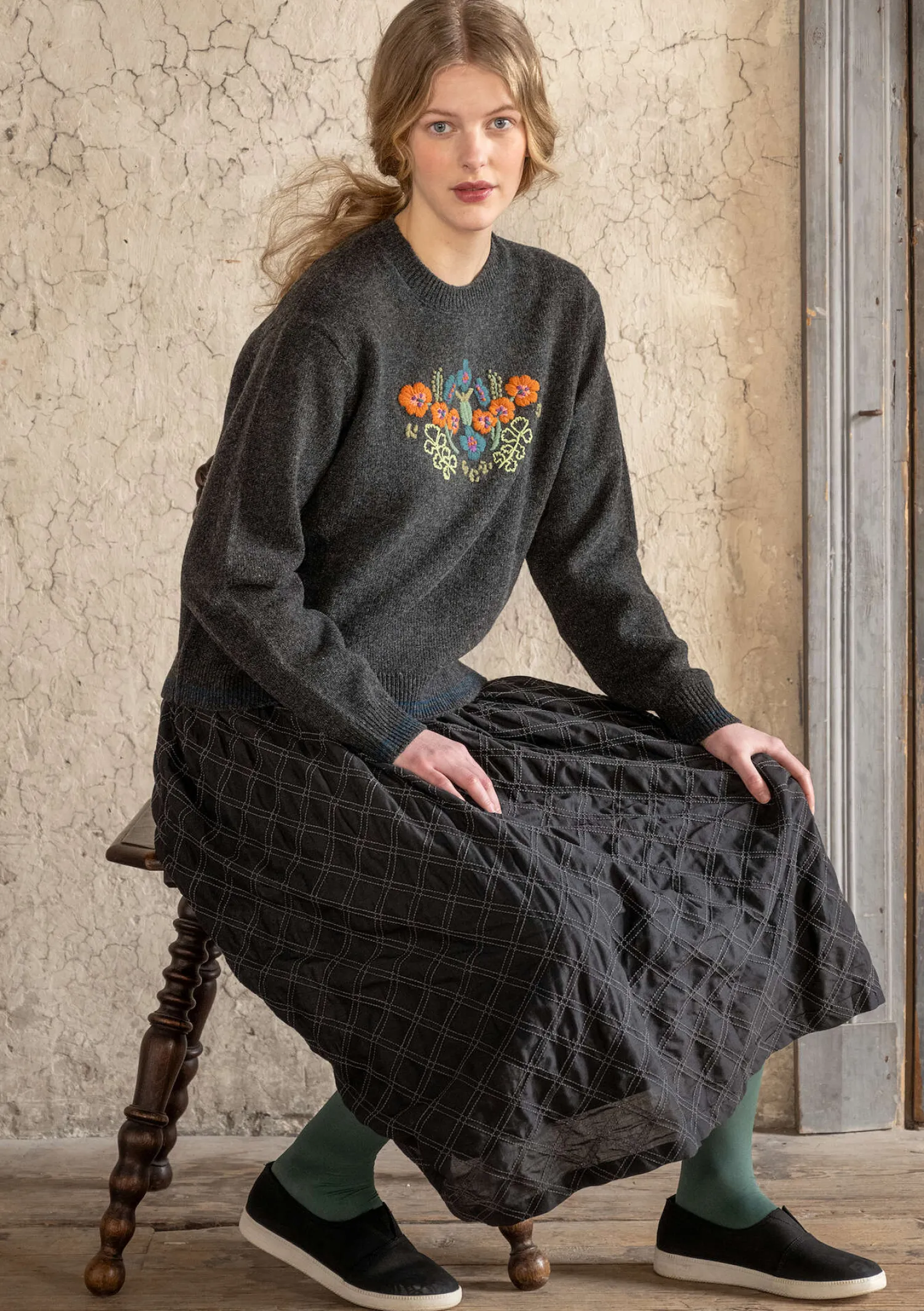 Shop Gudrun Sjödén Pullover „Emelia“ aus Recycling-Wolle dunkelaschgrau