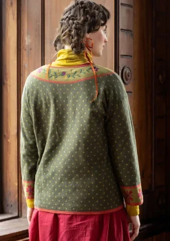 Best Gudrun Sjödén Pullover „Maria“ aus Bio-/Recycling-Baumwolle pinie