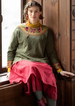 Fashion Gudrun Sjödén Pullover „Maria“ aus Bio-/Recycling-Baumwolle schwarz