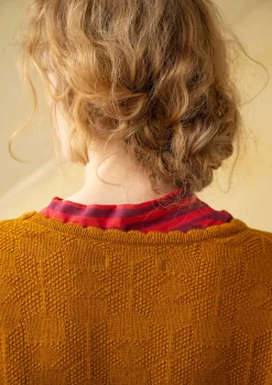 Flash Sale Gudrun Sjödén Pullover „Vega“ aus Lammwolle hellflaschengrün-genoppt