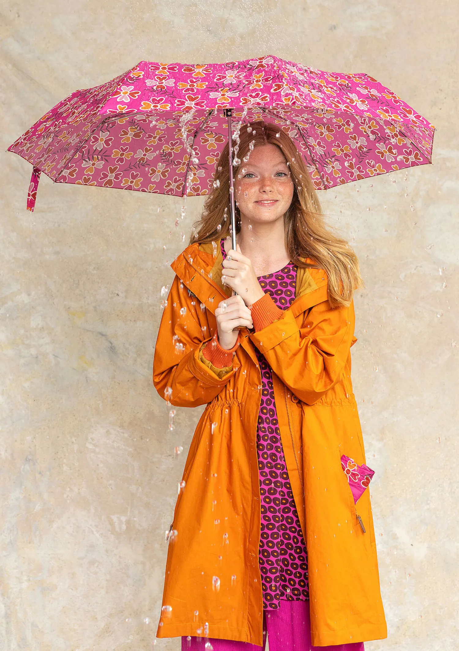 Store Gudrun Sjödén Regenschirm „Peggy“ aus Recycling-Polyester aqua
