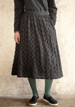 Cheap Gudrun Sjödén Rock „Helga“ aus Bio-Baumwollgewebe dunkelpetrol