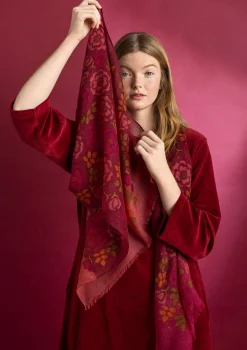 Best Gudrun Sjödén Schal „Astrid“ aus Wolle granatapfel