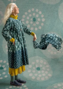 Discount Gudrun Sjödén Schal „Clay“ aus Bio-Baumwolle indigo