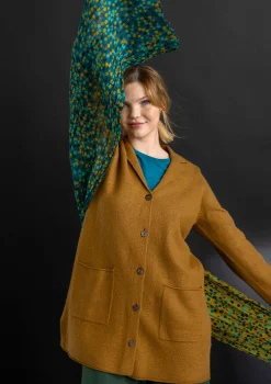 Fashion Gudrun Sjödén Schal „Hedda“ aus Bio-Baumwolle indigoblau