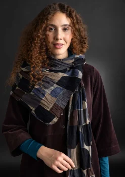 Store Gudrun Sjödén Schal „Hedda“ aus Bio-Baumwolle granatapfel-cerise