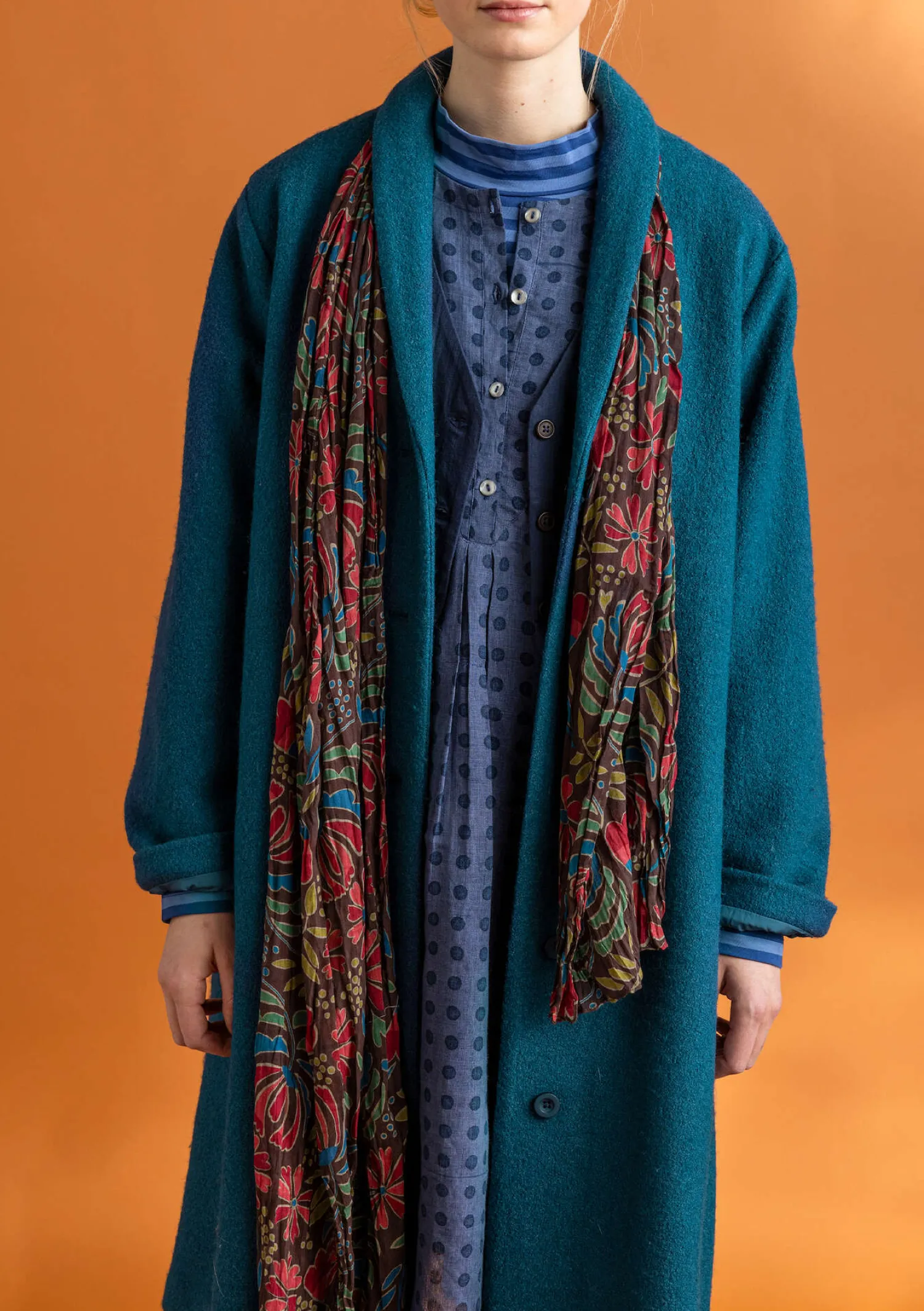 Cheap Gudrun Sjödén Schal „Hedda“ aus Bio-Baumwolle malachit
