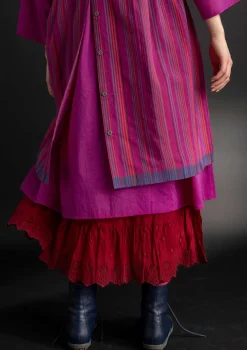 Best Gudrun Sjödén Schürzenkleid „Ava“ aus Bio-Baumwollgewebe leinenblau