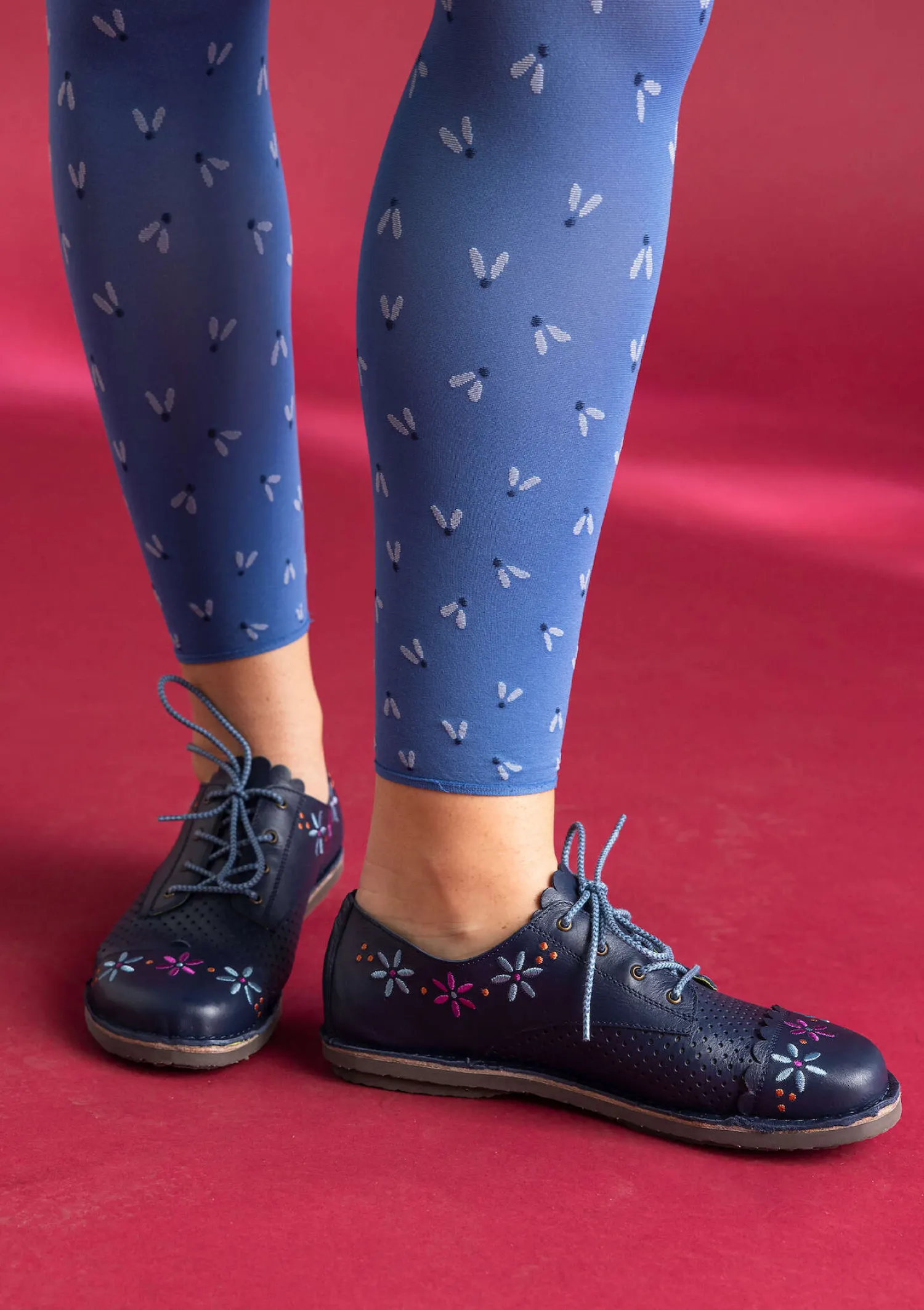 Outlet Gudrun Sjödén Schuhe „Freja“ aus Nappaleder maulbeere