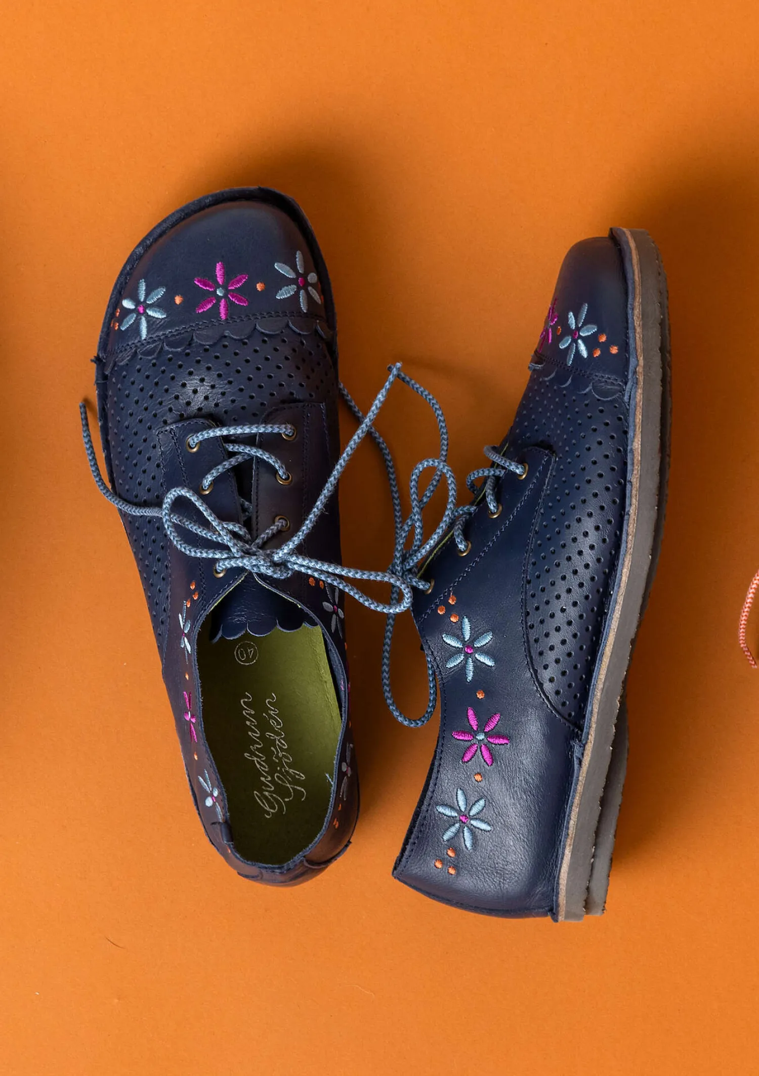 New Gudrun Sjödén Schuhe „Freja“ aus Nappaleder maulbeere