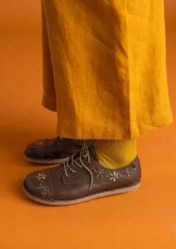 New Gudrun Sjödén Schuhe „Freja“ aus Nappaleder maulbeere
