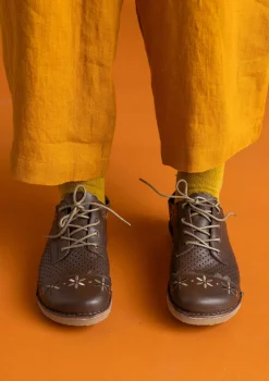 Fashion Gudrun Sjödén Schuhe „Freja“ aus Nappaleder dunkelindigo