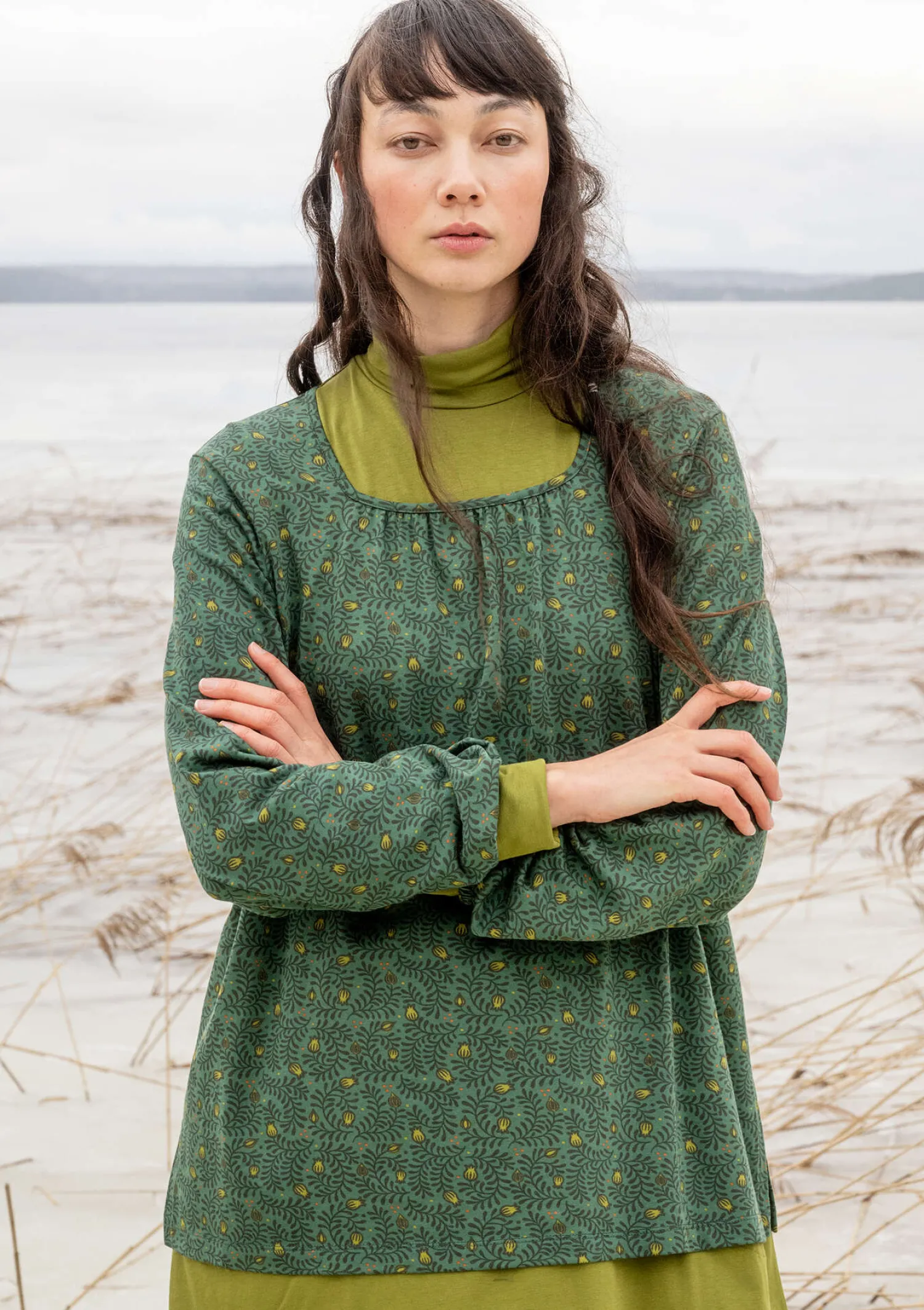 Online Gudrun Sjödén Shirt „Aurora“ aus Bio-Baumwolle/Modal/Elasthan tinte