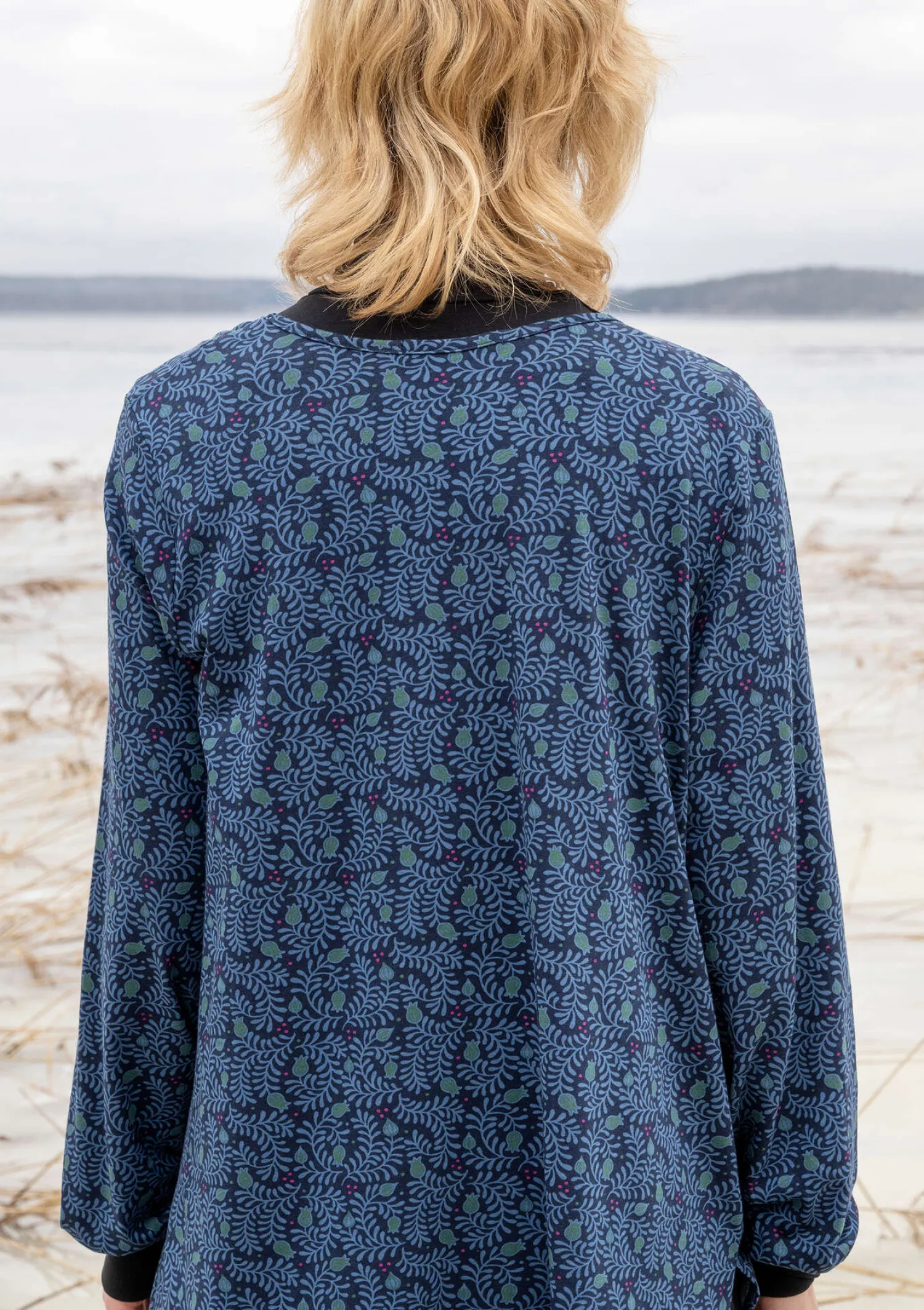 Cheap Gudrun Sjödén Shirt „Aurora“ aus Bio-Baumwolle/Modal/Elasthan pfauengrün