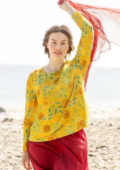 Discount Gudrun Sjödén Shirt „Bhumika“ aus Bio-Baumwolle/Modal blauhäher