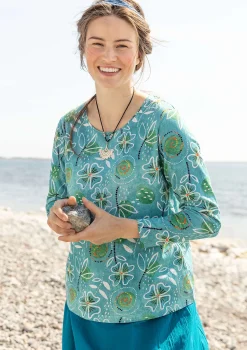 Shop Gudrun Sjödén Shirt „Bhumika“ aus Bio-Baumwolle/Modal ananas