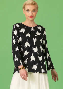 Cheap Gudrun Sjödén Shirt „Mika“ aus Bio-Baumwolle/Modal lavarot-alpenveilchen