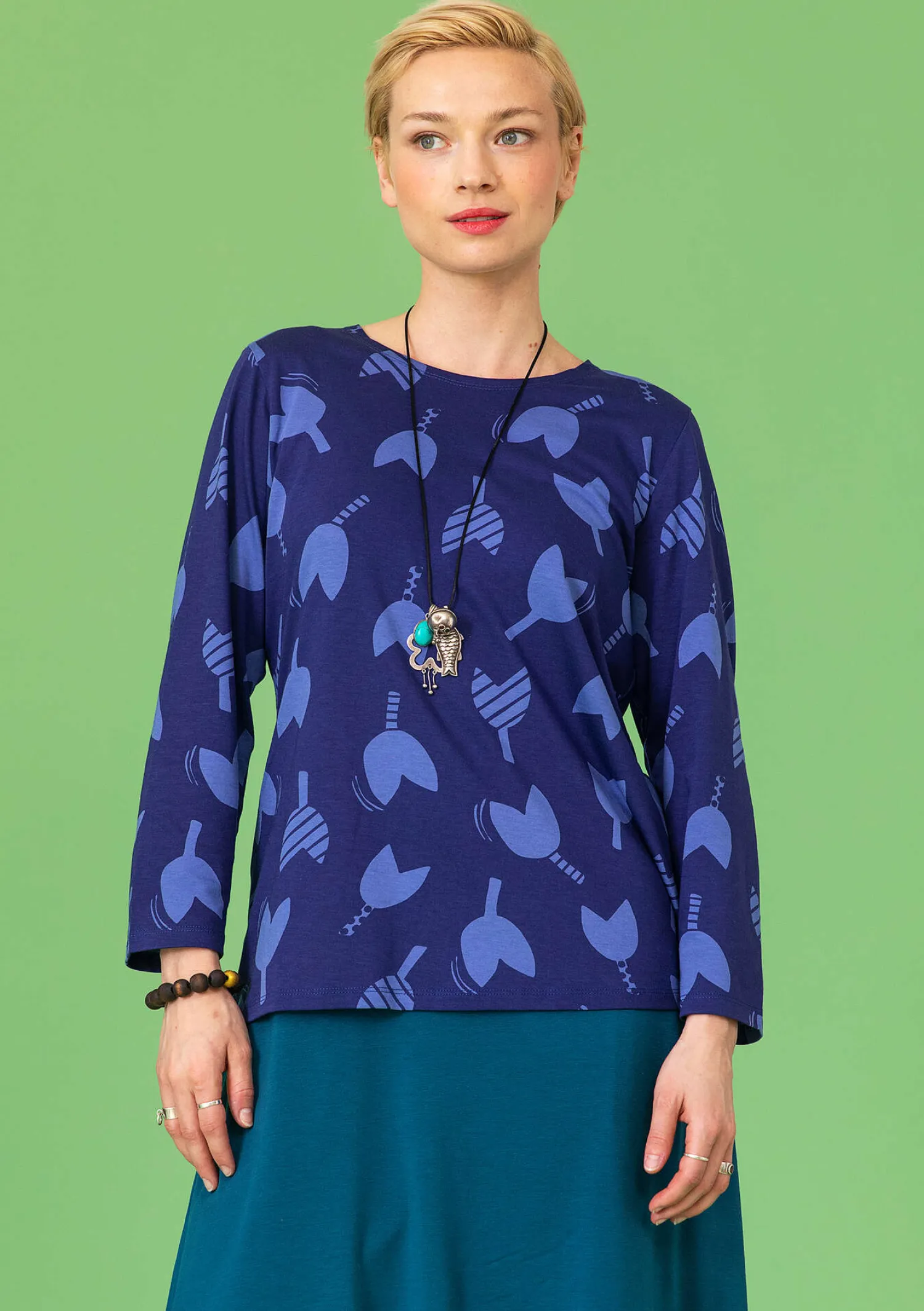 Shop Gudrun Sjödén Shirt „Mika“ aus Bio-Baumwolle/Modal pfingstrose