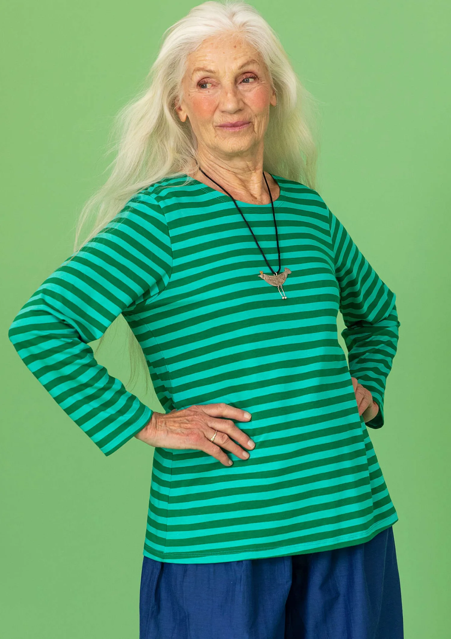 Sale Gudrun Sjödén Shirt „Mika“ aus Bio-Baumwolle/Modal feder-schwarz