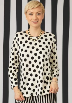 Shop Gudrun Sjödén Shirt „Mika“ aus Bio-Baumwolle/Modal lavarot-alpenveilchen