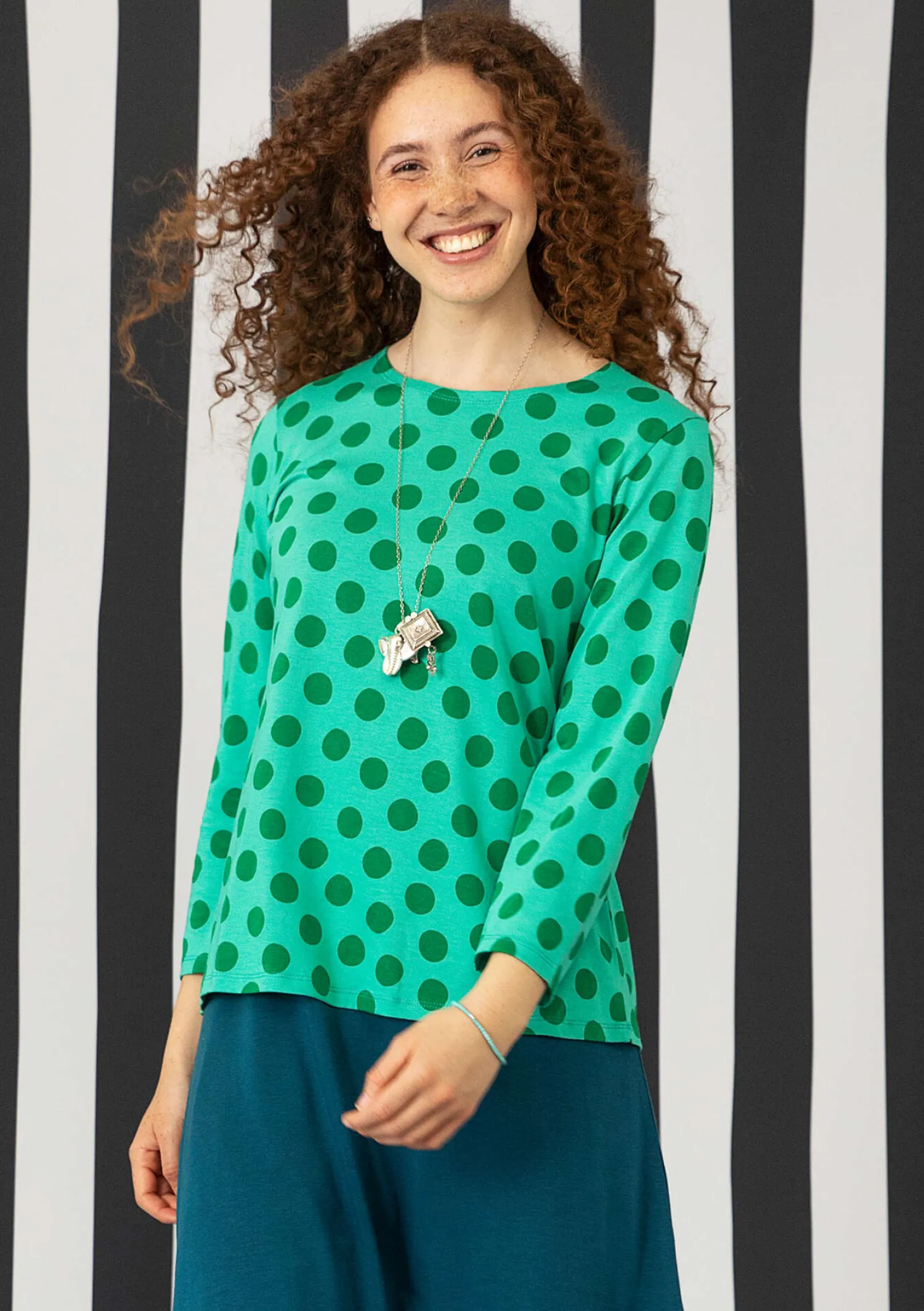 Shop Gudrun Sjödén Shirt „Mika“ aus Bio-Baumwolle/Modal lavarot-alpenveilchen