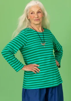 Best Gudrun Sjödén Shirt „Mika“ aus Bio-Baumwolle/Modal basilikum-hellorientgrün