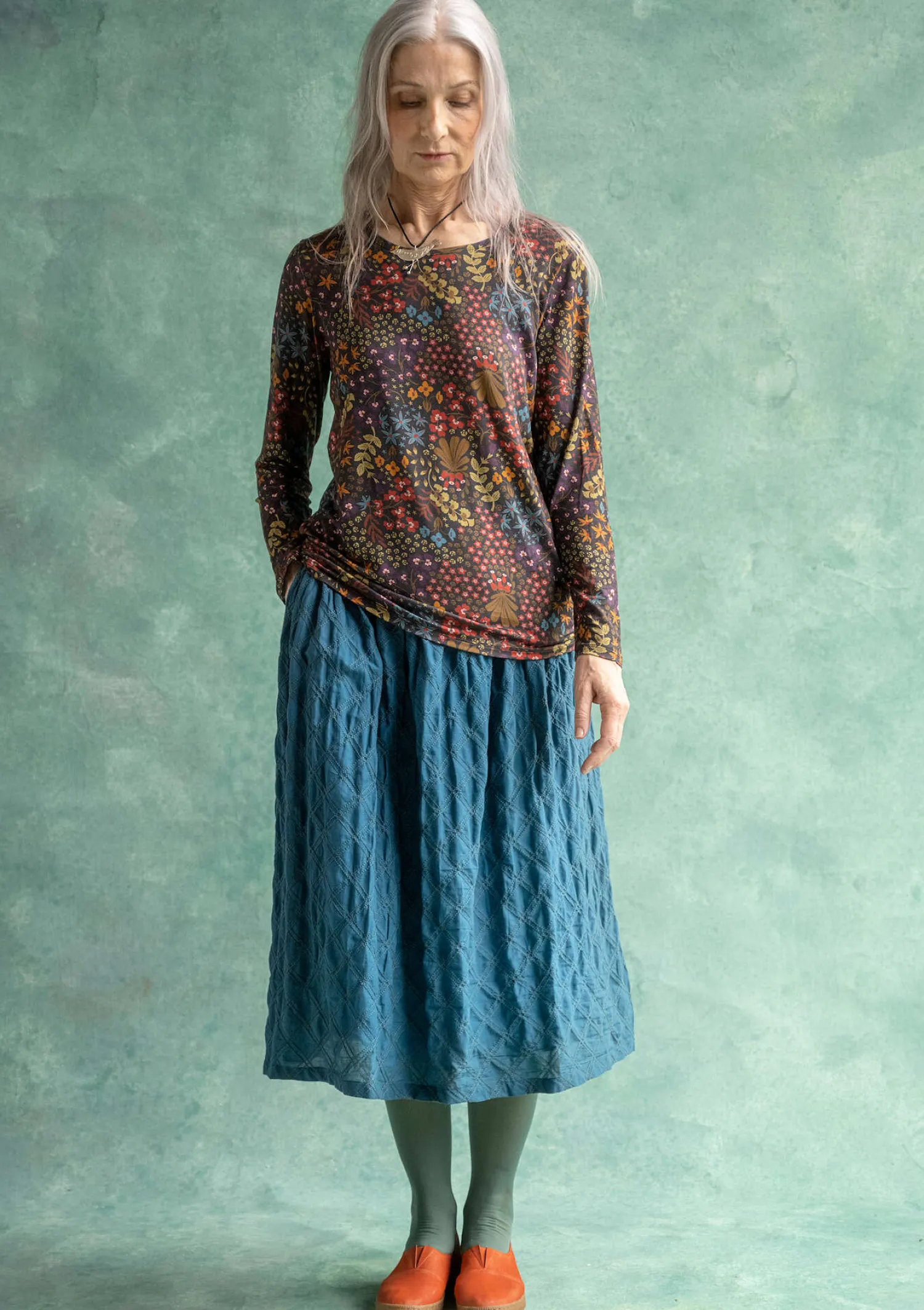 Best Sale Gudrun Sjödén Shirt „Ylfa“ aus Lyocell/Elasthan grafit
