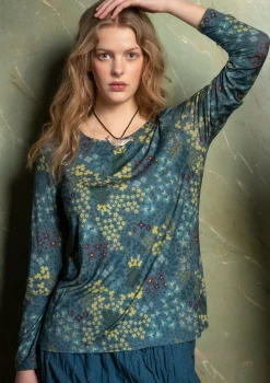 Outlet Gudrun Sjödén Shirt „Ylfa“ aus Lyocell/Elasthan veronagrün