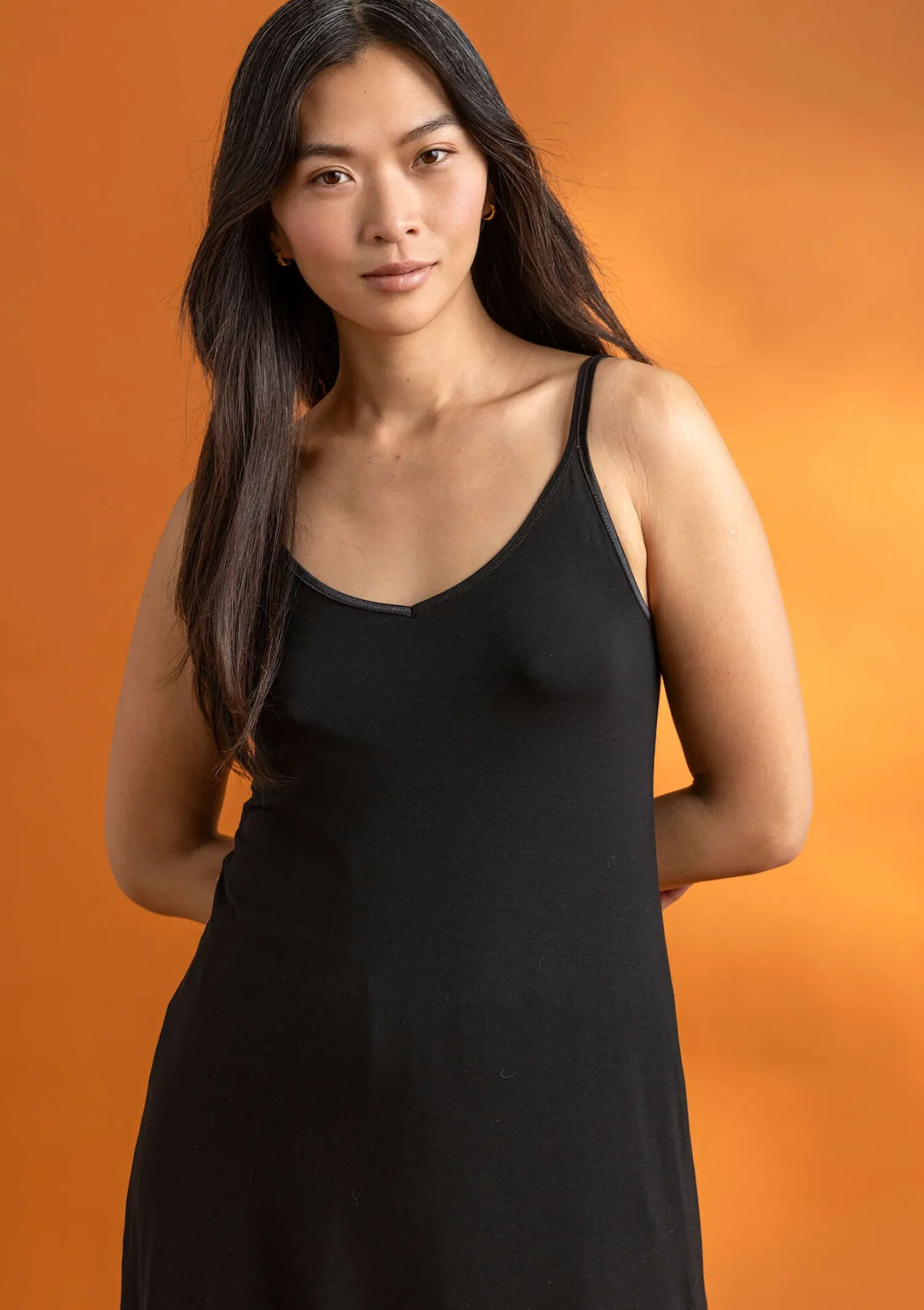 Shop Gudrun Sjödén Slipkleid aus Lyocell/Elasthan schwarz
