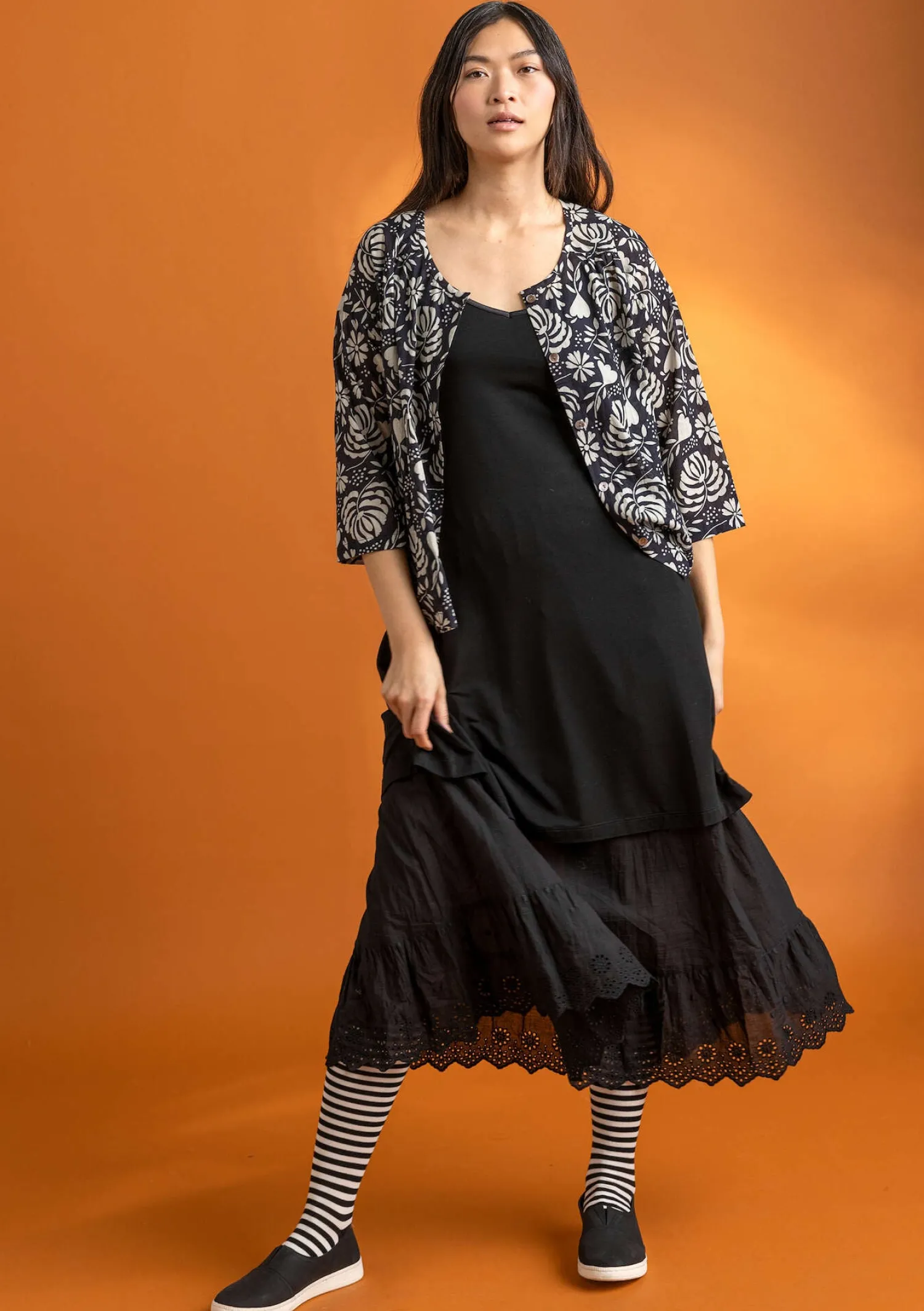Fashion Gudrun Sjödén Slipkleid aus Lyocell/Elasthan dunkelpetrol