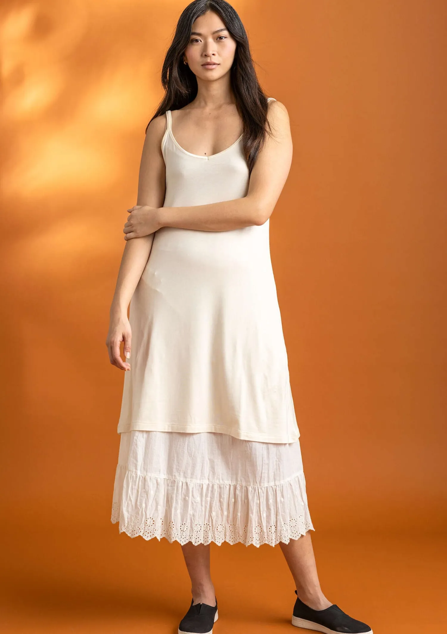 Discount Gudrun Sjödén Slipkleid aus Lyocell/Elasthan granatapfel