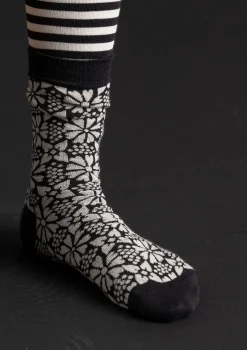 Cheap Gudrun Sjödén Socken „Freja“ aus Bio-Baumwolle schwarz
