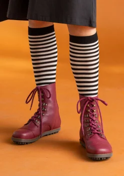 Flash Sale Gudrun Sjödén Stiefeletten aus Nappaleder purpur